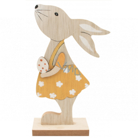 Wooden hare standing 16 cm