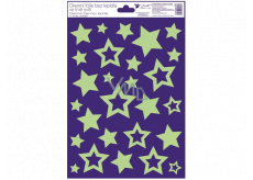 Room Decor Window foil without glue plastic glowing in the dark stars 20 x 30 cm 1 piece