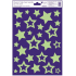 Window foil without glue plastic glowing in the dark of the star 20 x 30 cm 1 piece