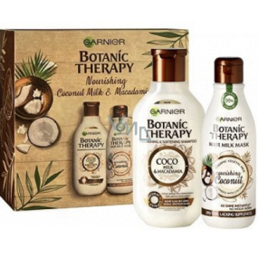 Garnier Botanic Therapy Coco Milk & Macadamia hair shampoo 250 ml + mask for dry and coarse hair 250 ml, cosmetic set