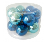 Dark blue glass flasks set 2 cm, 12 pieces