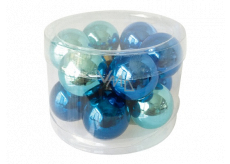Dark blue glass flasks set 2 cm, 12 pieces