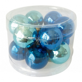 Dark blue glass flasks set 2 cm, 12 pieces
