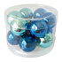 Dark blue glass flasks set 2 cm, 12 pieces