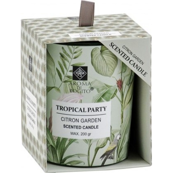 Aroma di Rogito Citron Garden - Lemon Garden scented candle glass 85 x 105 mm 200 g