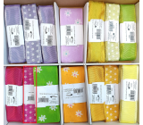 Ditipo Fabric ribbon Flora pink with white dots 3 m x 25 mm