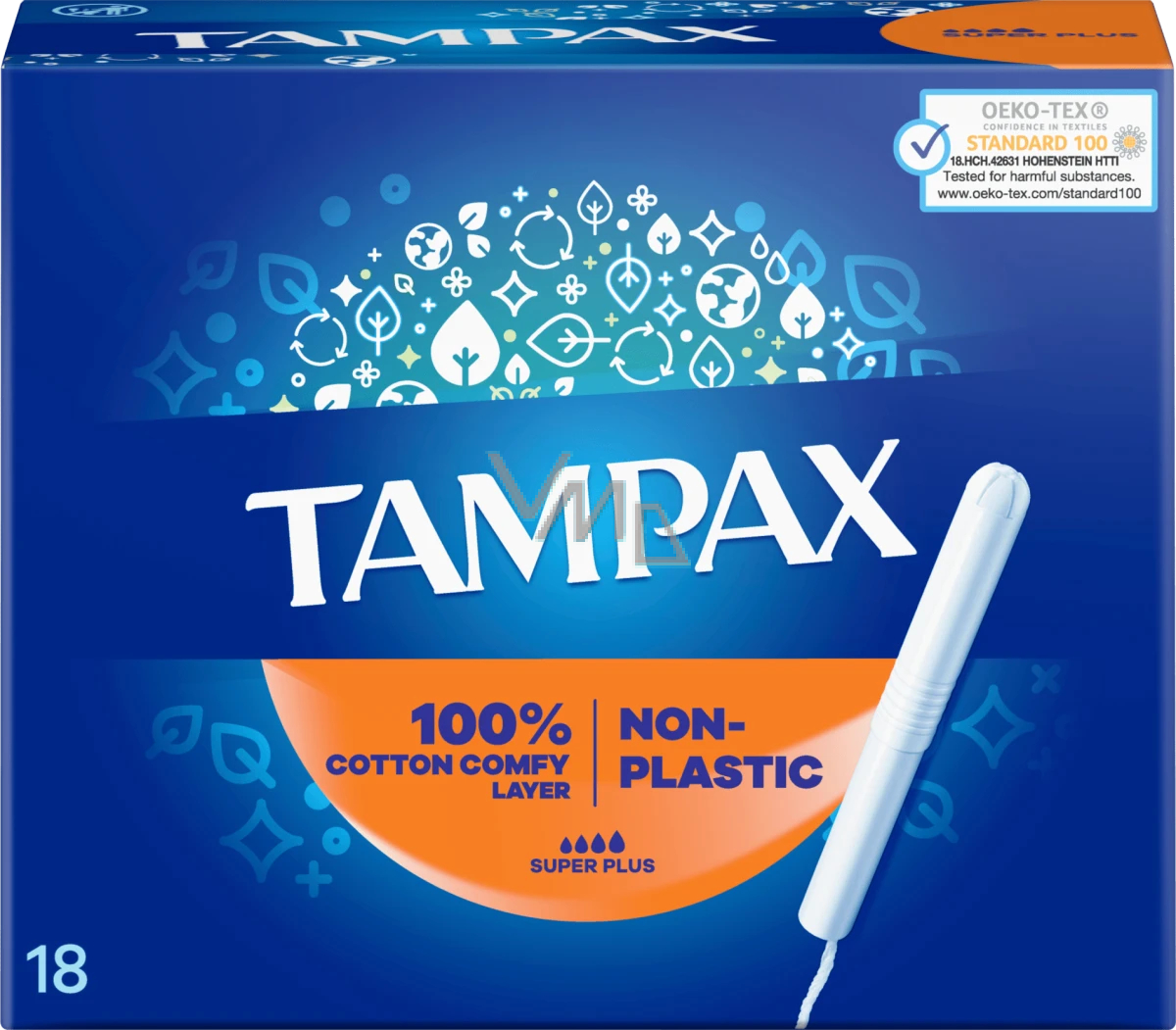 Tampax Super Plus tampons with applicator 18 pcs VMD parfumerie