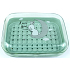 Plastic soap dish with picture 12 x 9 cm