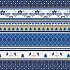 Präsenta Gift wrapping paper 70 x 200 cm Christmas blue, white, gold ribbons, Christmas patterns