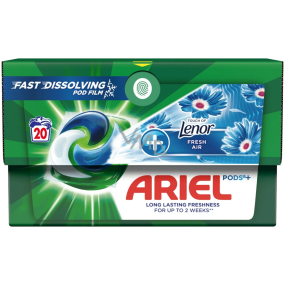 Ariel +Touch Of Lenor Fresh Air gel capsules for stain removal 20 pieces