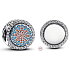 Charm Sterling silver 925 Paris Engraved Charm Cathedral Rosette, bead on travel bracelet