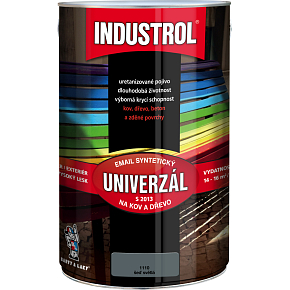 Industrol S2013 universal gloss topcoat for metal and wood, 1550 anthracite RAL 7016, 4 l