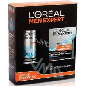 Loreal Paris Hydra Energetic aftershave 100 ml + shaving gel 200 ml, cosmetic set