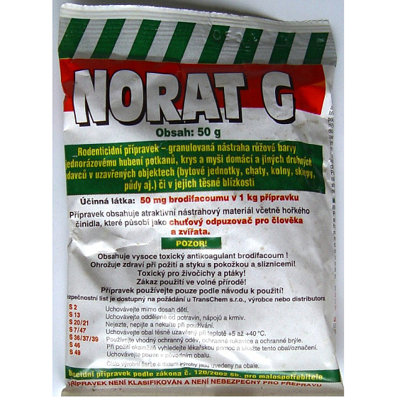 Norat G granular bait for killing rats, rats and mice 50 g