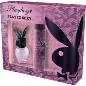 Playboy Play It Sexy eau de toilette 30 ml + deodorant spray 150 ml, gift set