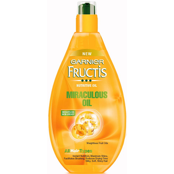 Garnier Fructis Oil Repair 3 Miraculous Oil Leave-In Care For All Hair Types Spray 150 ml
