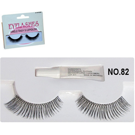 Face System False eyelashes No.82 1 pair + glue 1 g