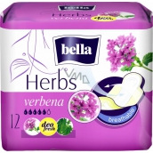 Bella Herbs Verbena intimate flavored pads with wings of 12 pieces