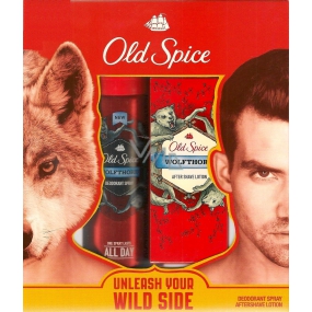 Old Spice Wolfthorn Deodorant Spray 125 ml + aftershave 100 ml, cosmetic set