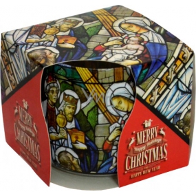 Admit Christmas Stained glass aromatic candle in glass 100 g