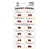 Arch Stickers Home Brandy Cherry 12 labels