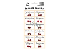 Arch Stickers Home Brandy Cherry 12 labels