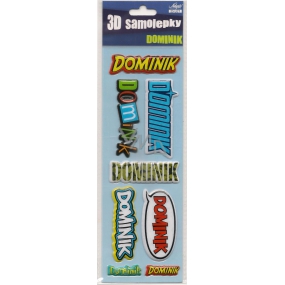 Nekupto 3D Stickers named Dominik 8 pieces