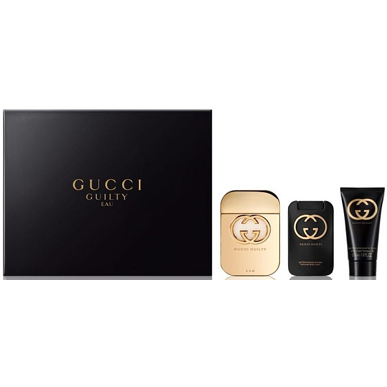 Gucci Guilty Eau pour Femme Eau de Toilette 75 ml + Guilty Body Lotion 100 ml + Guilty Shower Gel 50 ml, gift set