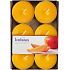 Bolsius Aromatic Maxi Exotic Mango with the scent of mango scented tealights 6 pieces, burning time 8 hours