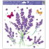 Window foil without glue Lavender flowers 30 x 30 cm