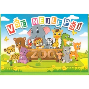Nekupto Birthday Cards All the best Zoo G46 3371 F
