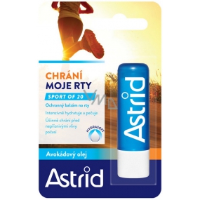 Astrid Avocado oil Sport OF20 protective lip balm 4.8 g
