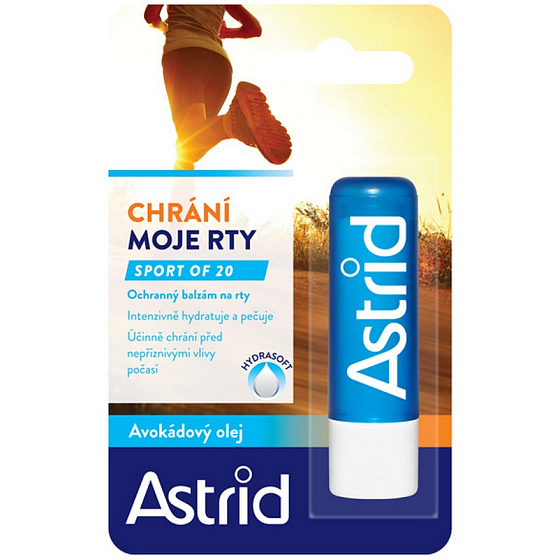 Astrid Avocado oil Sport OF20 protective lip balm 4.8 g