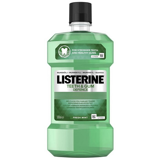Listerine Teeth & Gum Defence Freshmint Antiseptic Mouthwash 500 ml