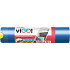 viGO trash bags, retractable, 12 µ, 50 × 60 cm, 35 l, 15 pcs