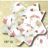 Starfish medium Christmas luxury, trees 6.5 cm HV 197 10