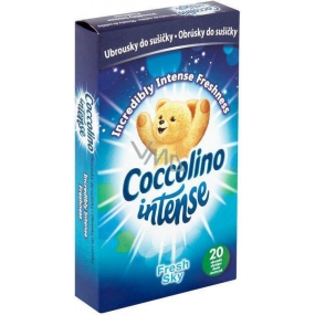 Coccolino Intense Fresh Sky scented wipes for the dryer 20 pieces