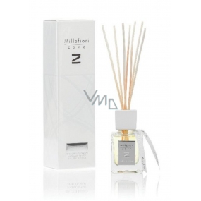 Millefiori Milano Zona Amber & Incense - Ambergris and Incense Diffuser 100 ml + 7 stalks 25 cm long for smaller spaces lasts 5-6 weeks