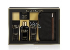 Baylis & Harding Black pepper and Ginseng 2in1 shampoo and shower gel 300 ml + toilet soap 150 g + aftershave balm 130 ml + shower gel 130 ml + toiletry bag, cosmetic set for men