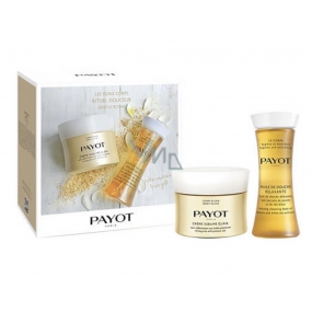 Payot Body Care Elixir Creme Sublime Elixir firming care with rare oils 200 ml + Huile de Douche Rellaxante Relaxing shower oil with jasmine and white tea extracts 125 ml, cosmetic set