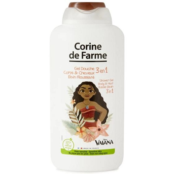 Corine de Farme Vaiana 3-in-1 Shampoo, Shower Gel, and Bubble Bath 500 ml