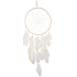 White dreamcatcher with feathers 62 cm