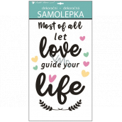 Wall stickers with the text Love, life 60 x 32 cm