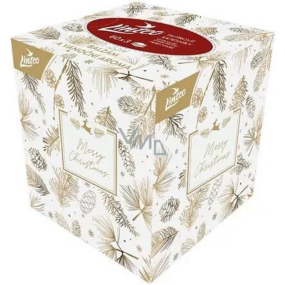 Linteo Paper handkerchiefs 3 ply 60 pieces Christmas motifs in a box