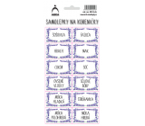 Arch Stickers for Spice Jars Lavender - Lentils 11 x 23.5 cm 0414 SK