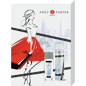 Pret a Porter Original perfumed deodorant glass 75 ml + deodorant spray 200 ml, gift set for women