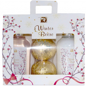 Salsa Collection Winter Beere shower gel 140 ml + body lotion 140 ml + sparkling bath balls 2 x 60 g, cosmetic set