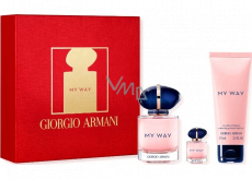 Giorgio Armani My Way perfumed water for women 50 ml + perfumed water 7 ml + body lotion 75 ml, gift set