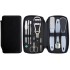 Dup Pedicure Finto leatherette 9 pieces set black 230402-175