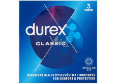 Durex Classic classic condom nominal width: 56 mm 3 pieces